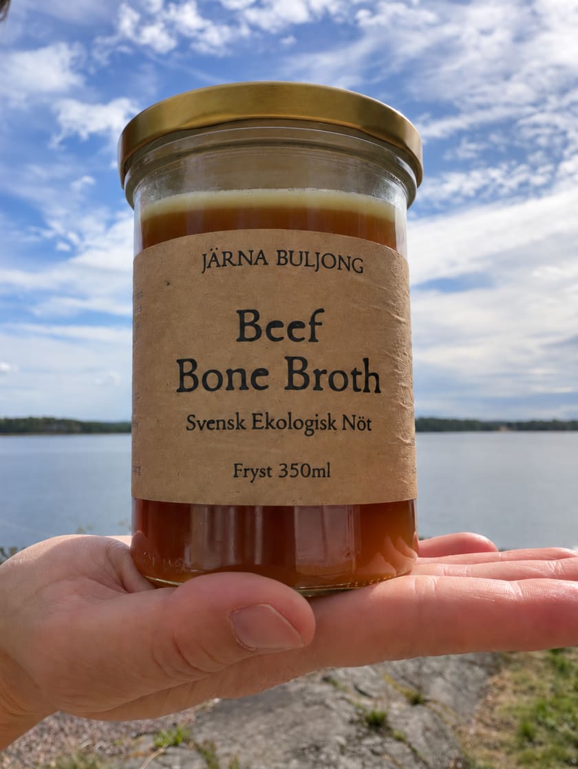 Jar of Järna Buljong beef bone broth